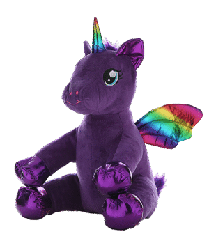 "Luna" the Purple Winged Unicorn (16")