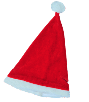 Christmas Hat (16") w/Ear Elastics