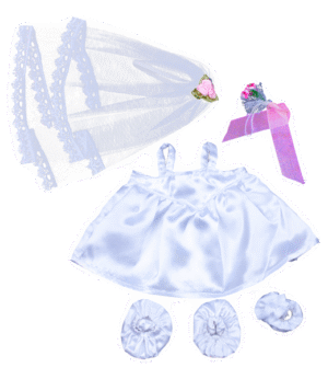 "Bride" w/Veil and Bouquet (16")