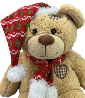 Festive Knit Hat & Scarf Combo (16")