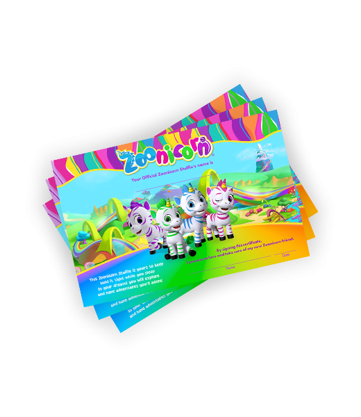 "Zoonicorn" Adoption Certificate (25pk)