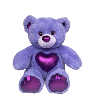 "Glam" the Purple Bear (16")